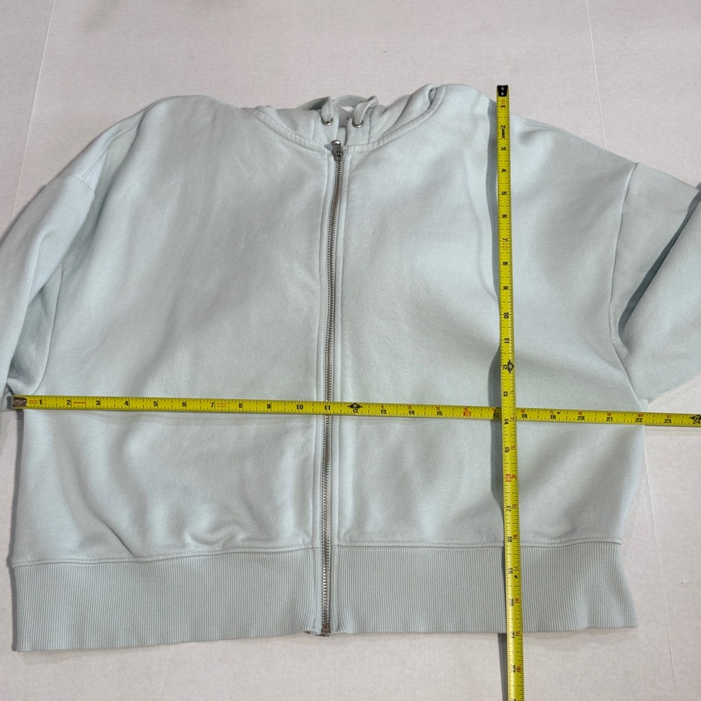 Calia Light Blue Green Zip-Up Hoodie - Picture 7 of 7